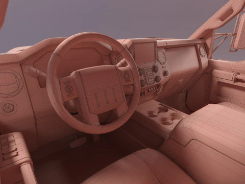 Caminh&atilde;o limpa-neve Modelo 3D