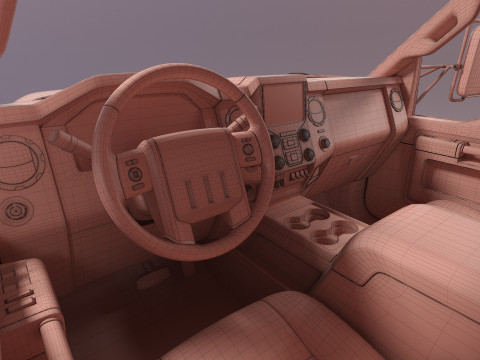 Snow Plow Truck 3D Модель