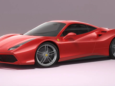 Ferrari 488 2020 3D Model