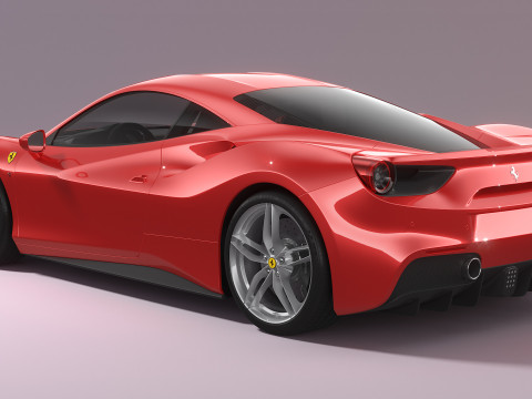 Ferrari 488 2020 3D Model