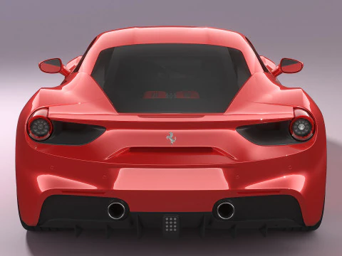 Ferrari 488 2020 3D Model