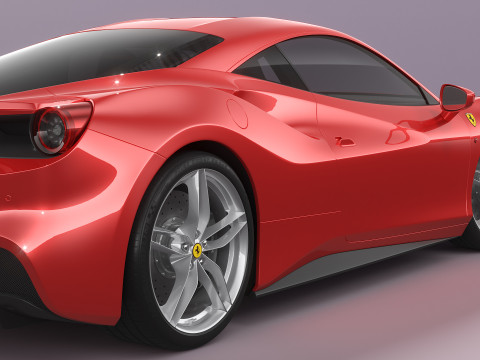 Ferrari 488 2020 3D Model