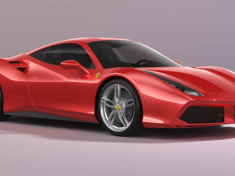 Ferrari 488 2020 3D Model