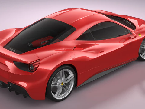Ferrari 488 2020 3D Model