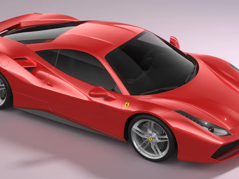 Ferrari 488 2020 3D Model