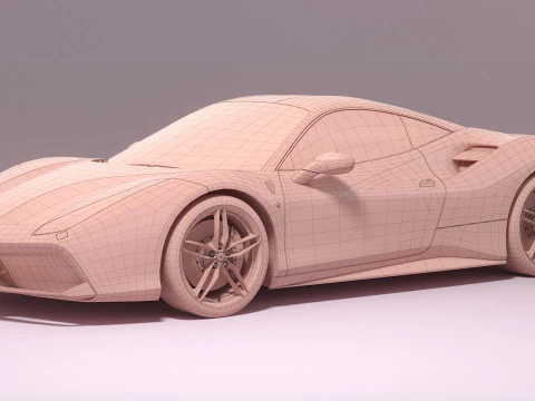 Ferrari 488 2020 3D Model