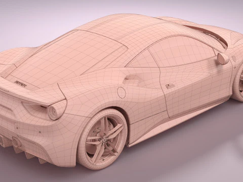 Ferrari 488 2020 3D Model