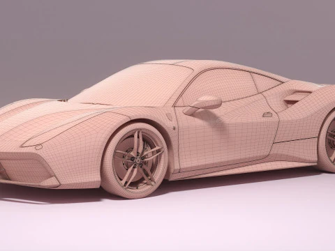 Ferrari 488 2020 3D Model