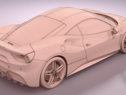 Ferrari 488 2020 3D Model