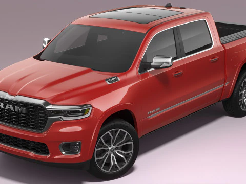 Ram 1500 Tungsten 2026 3D Model