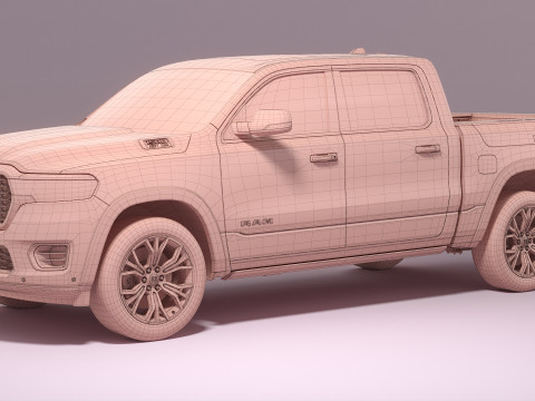 Ram 1500 Tungsteno 2026 Modello 3D