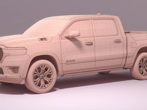 Ram 1500 Tungsten 2026 3D Model