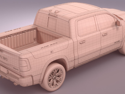 Ram 1500 Tungsteno 2026 Modello 3D