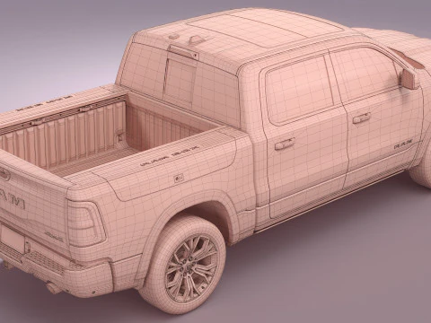 Ram 1500 Tungsten 2026 3D Model
