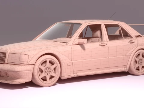 Mercedes-Benz 190E Evoluci&oacute;n II Modelo 3D