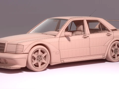 Mercedes-Benz 190E Evoluci&oacute;n II Modelo 3D