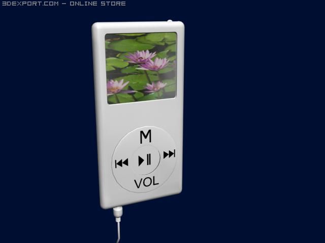ipodmp4 3D Model .c4d .max .obj .3ds .fbx .stl .blend 