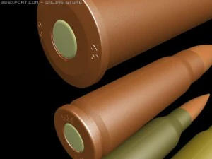 nato ussr firearms cartridges 3D Model