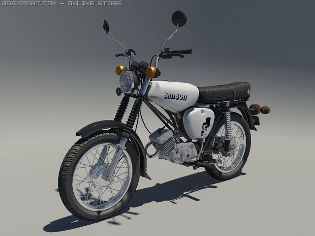Simson S51 / Moped / Mokick / Roller / motorcycle / Modell by Mart80, Download free STL model