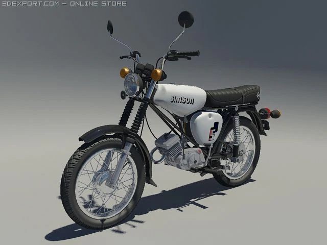 simson s51 3D Model .c4d .max .obj .3ds .fbx .stl .blend 