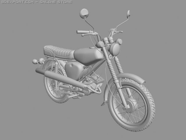 simson s51 3D-Modell in Motorrad 3DExport