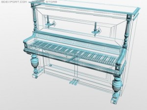 piano "shreder" 3D Model