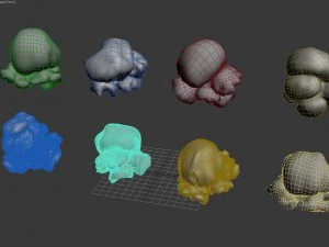 popcorn kernels 3D Model