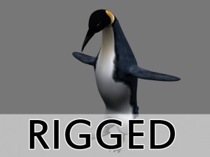 penguin rigged with maps 3Dモデル