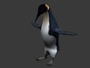 penguin rigged with maps 3D Model