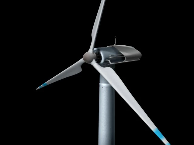 electric windmill 3D Model .c4d .max .obj .3ds .fbx .stl .blend 