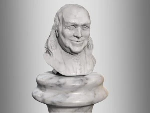 benjamin franklin bust 3D Model