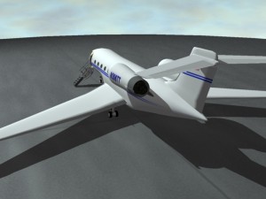 commercial passenger airplane 3D Modell