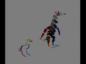 penguins rigged Model 3D