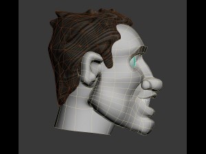 caricature man face Model 3D