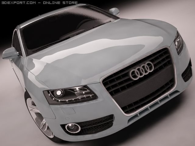 audi a5 30 tdi 2007 quattro_0 Modèle 3D .c4d .max .obj .3ds .fbx .stl .blend 