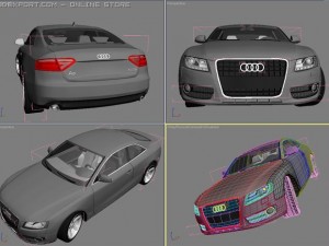 audi a5 30 tdi 2007 quattro_0 Modèle 3D