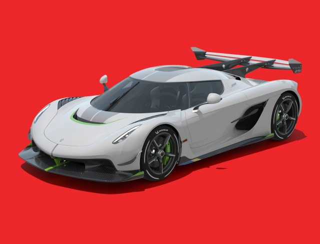 koenigsegg jesko Model 3D .c4d .max .obj .3ds .fbx .stl .blend 