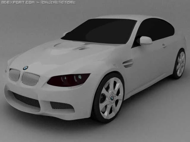 bmw m3 2008 3D Model .c4d .max .obj .3ds .fbx .stl .blend 