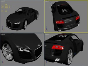 audi r8 ver2 0 3D Model
