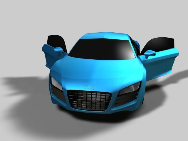 audi r8 2008 3D Model .c4d .max .obj .3ds .fbx .stl .blend 