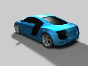 audi r8 2008 3D Model