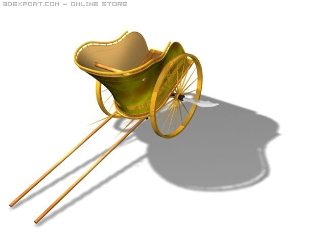 chariot 3D Model .c4d .max .obj .3ds .fbx .stl .blend 