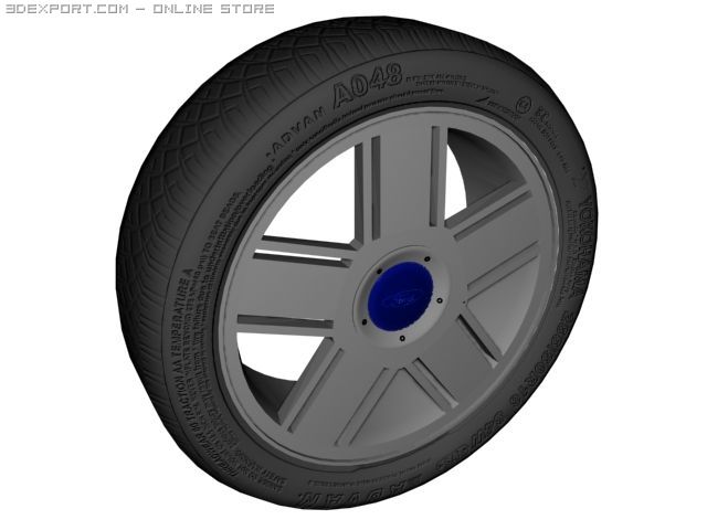 standart ford disk Modelo 3D .c4d .max .obj .3ds .fbx .stl .blend 