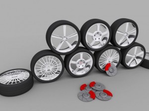 collection of 4 disks Modèle 3D