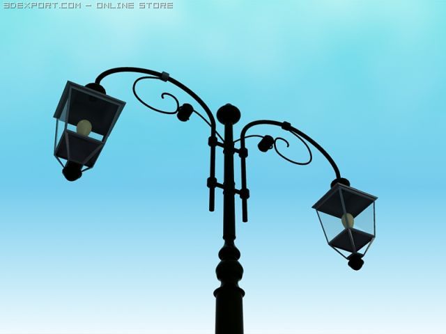 classic lambpost Modelo 3D .c4d .max .obj .3ds .fbx .stl .blend 