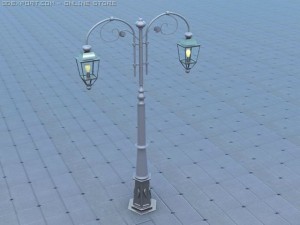 classic lambpost Modelo 3D