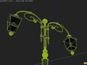 classic lambpost Modelo 3D