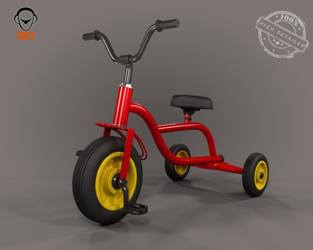 baby cycle 3Dモデル .c4d .max .obj .3ds .fbx .stl .blend 