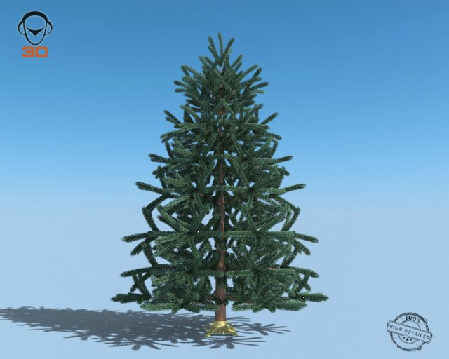 christmas tree Modello 3D .c4d .max .obj .3ds .fbx .stl .blend 