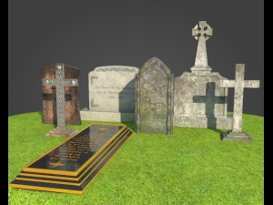 gravestone pack 3D मॉडल